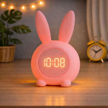 Petit réveil lapin enfant | ADÈLE-Veilleuse &amp; Co