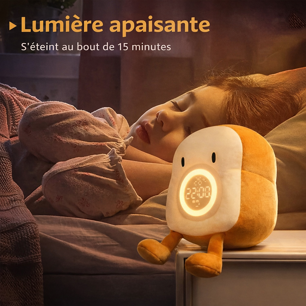 Réveil peluche Toast | GUILLAUME-Veilleuse & Co