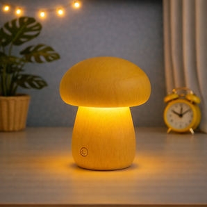 Veilleuse champignon en bois | ADRIEN-Veilleuse &amp; Co