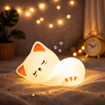 Veilleuse Chat Silicone | MIA-Veilleuse &amp; Co