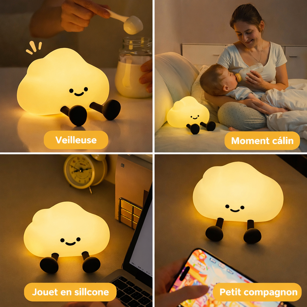 Veilleuse nuage bébé | ÉLIOT-Veilleuse & Co