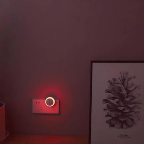 Veilleuse Prise Ronde Rouge | AMÉLIE-Veilleuse &amp; Co